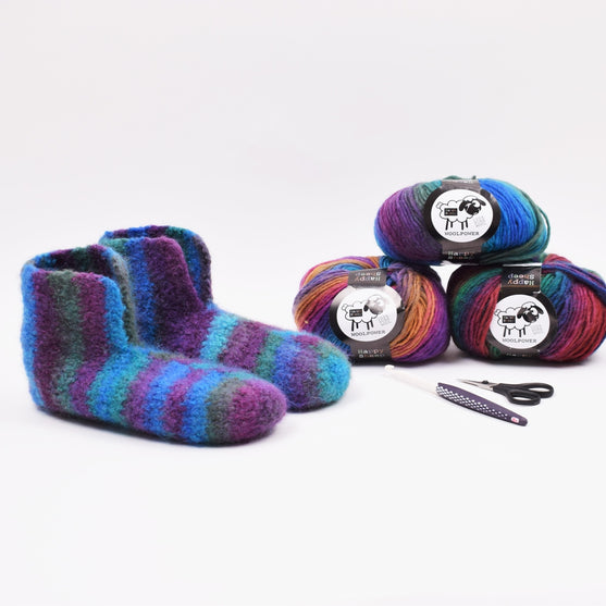 

Felted Slippers - Crochet
5