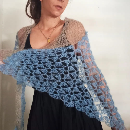 Wispy Desert Breeze - Shawl