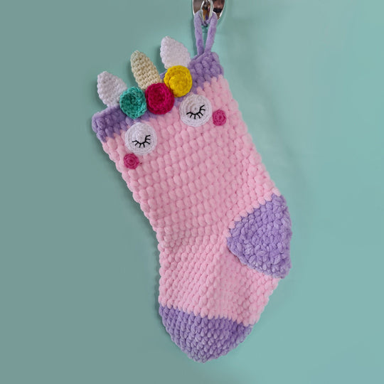 Chaussette de Noël Licorne