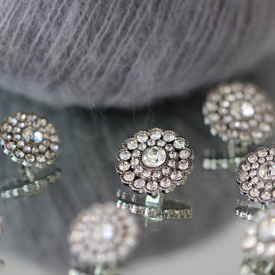 

Boutons Bling - Petites Pierres - Argent - 4 pcs. - Go Handmade
4