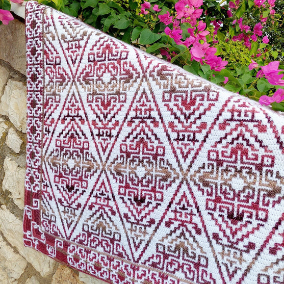 

Aztecana - Couverture Crochet Mosaïque
4