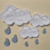 

Clouds with rain drops - Applique
1