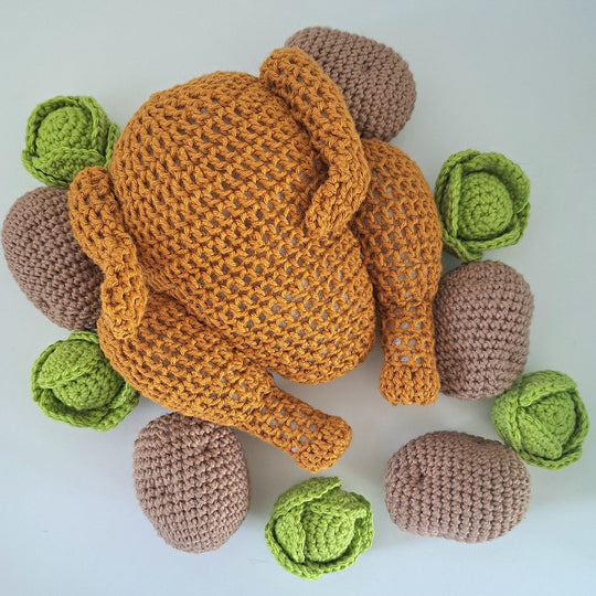 Poulet avec choux et pommes de terre