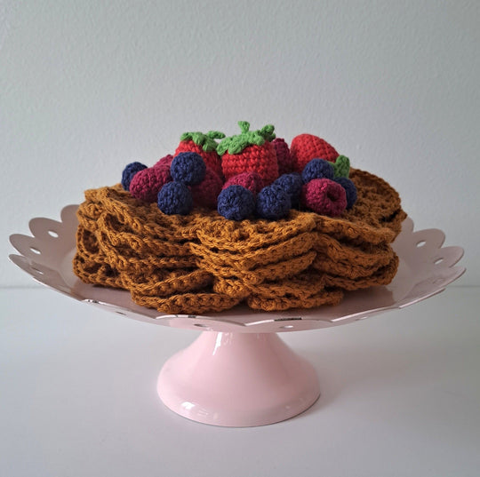 Waffeln und Beeren
