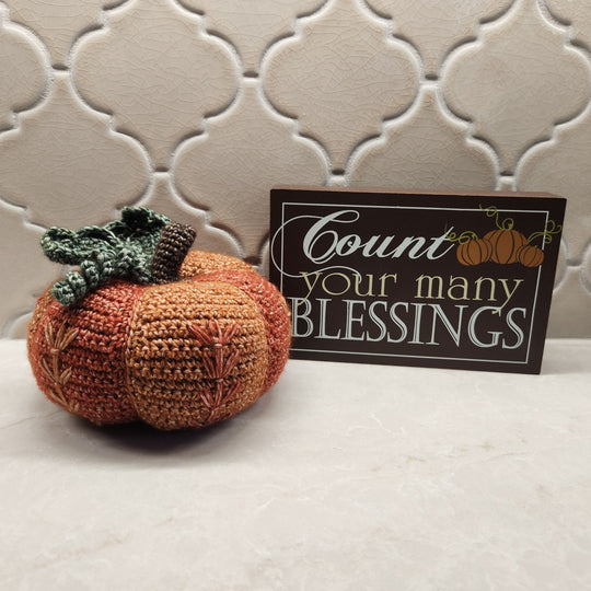 Embroidered Fall Pumpkin