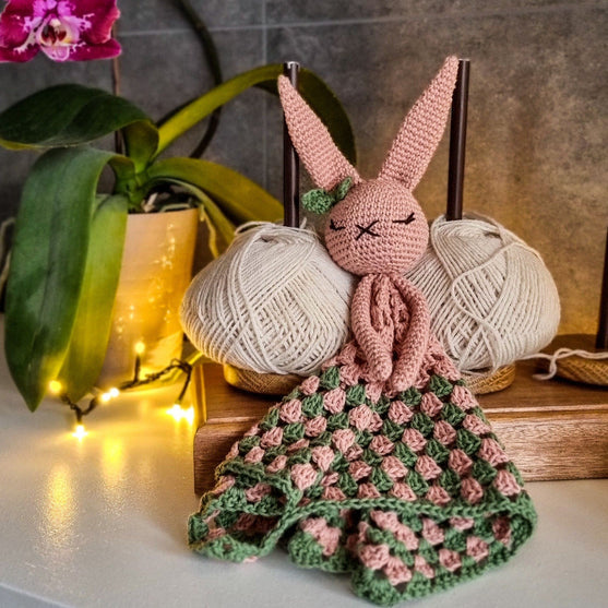 

Baby Bunny Blanket - Baby Comforter
2