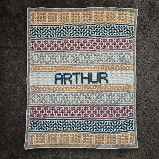 

Lullaby Name Mosaic - Personalized Baby Blanket
3