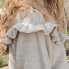 

Top-down sweater with flounce
4