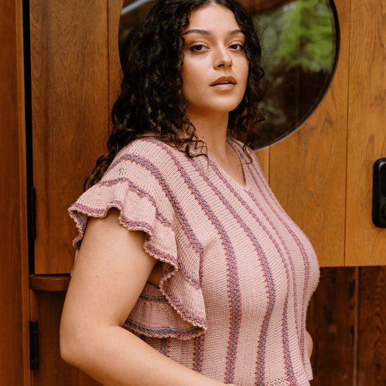 

Dalle de Verre - Haut à Manches Volantées
11