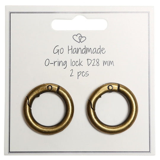 Mousqueton - Rond - 28 mm - Go Handmade