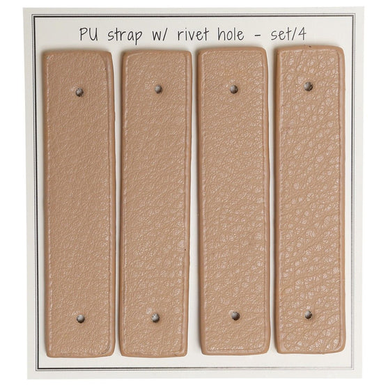 

Lanière pour corbeilles (à fixer avec des rivets), 8,5 x 1,8 cm, 4 pièces - Go Handmade
1