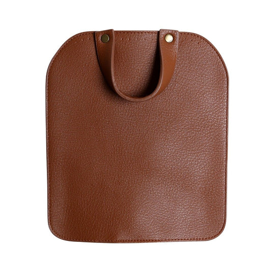 Rabat de sac avec bouton magnétique - Brun/Bronze - Go Handmade