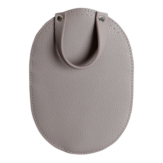 Bag Flap for Metal Lock - Beige/Silver - Go Handmade