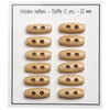 

Boutons en bois allongés Mini - 20 mm - Go Handmade
1