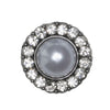 

Pearl Buttons w. Stones - Black - Multiple Sizes - Go Handmade
3