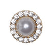 

Pearl Buttons w. Stones - Gold - Multiple Sizes - Go Handmade
3