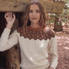 

Sweater with patterned yoke
1