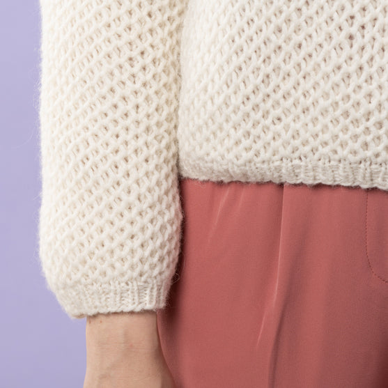 

Sif - Sweater in honeycomb brioche stitch
3
