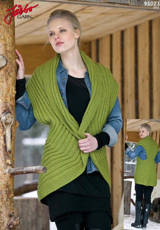 91023 Hjertevest i Rib