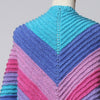

Knitted Shawl with Ridge Pattern
3