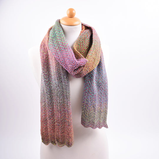 Echarpe motif zig-zag