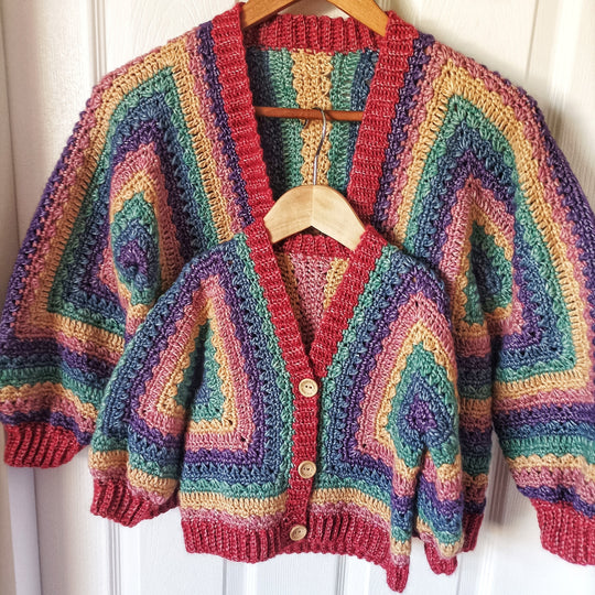 Aurora - Hexagon cardigan