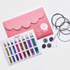 

Jeu d'aiguilles circulaires interchangeables Zing Deluxe - KnitPro
1