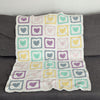 

Rainbow Hearts - Baby Blanket
1