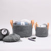 

Felted Basket with Leather Handles
3