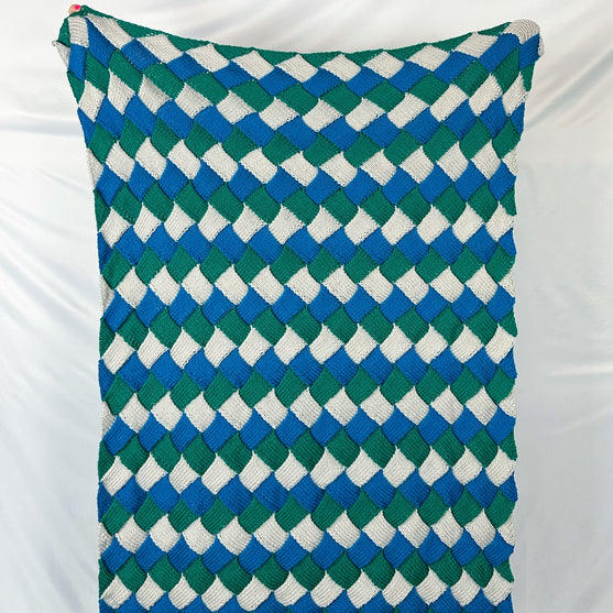 

Woven Blanket - Entrelac blanket
1