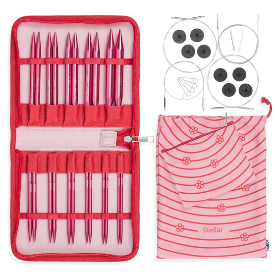 

Stellar verwisselbare rondbreinaaldenset Deluxe - Coral - Hobbii
1