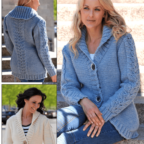 

111565 - Cardigan med sjalskrave
1