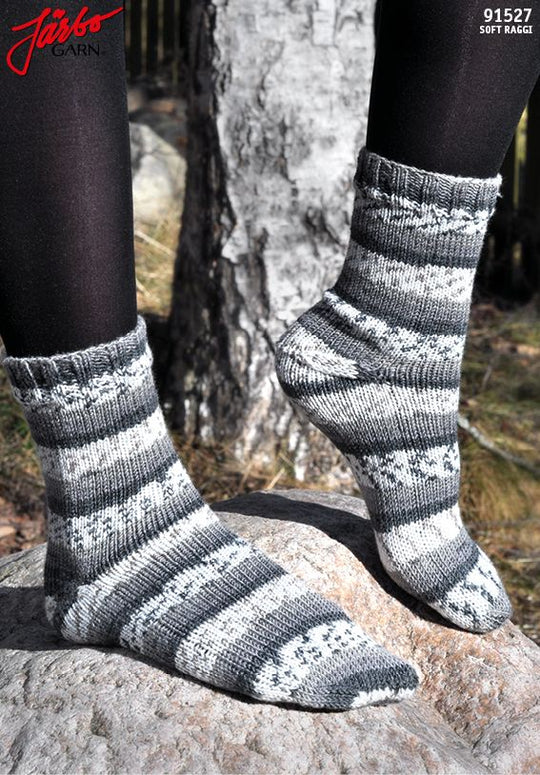 91527 - Sokker med stretch og med afterthought heel