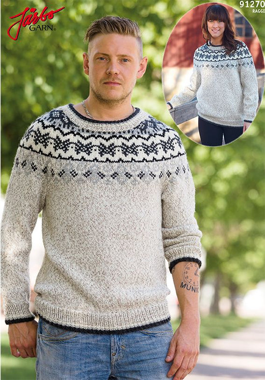 91270 - Unisex sweater med rundt bærestykke