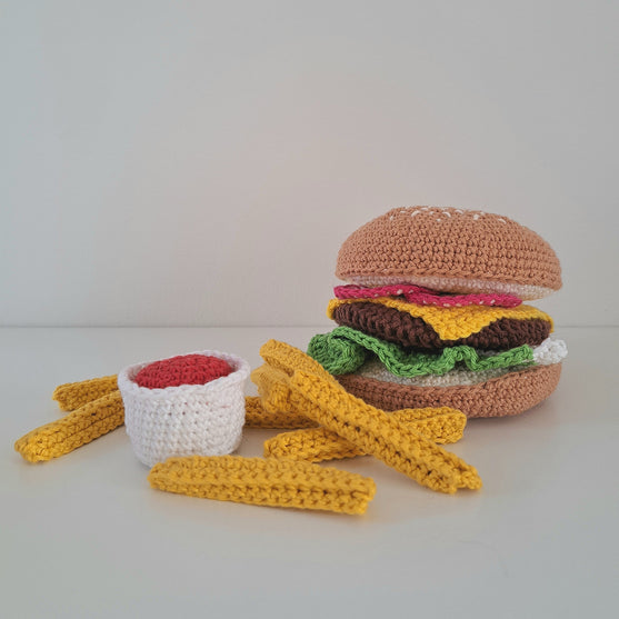 

Hamburger and french fries
2