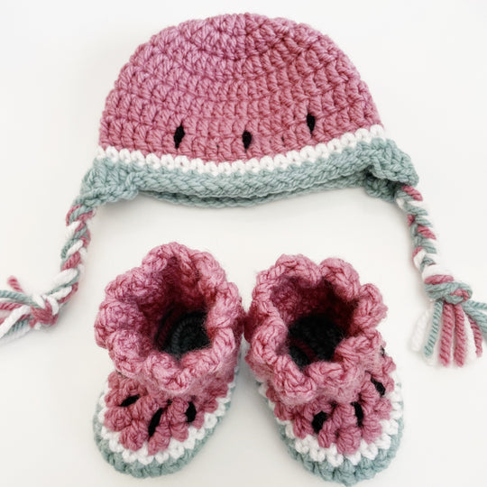 Wintermelons - Baby Beanie and Booties