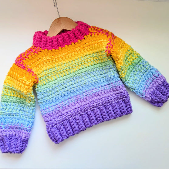 

Cosy Rainbow Jumper - Children’s Sweater
2