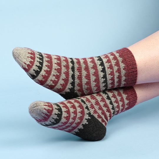 Socks in Fair Isle Pattern