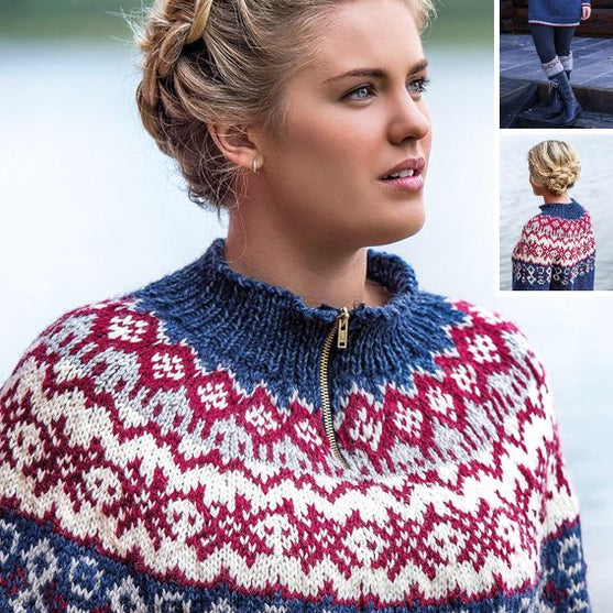 

92067 - Trines mønsterstrikkede sportsbluse
1