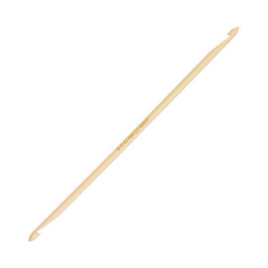 Bamboe Dubbele Tunische Haaknaald - 20 cm - Hobbii