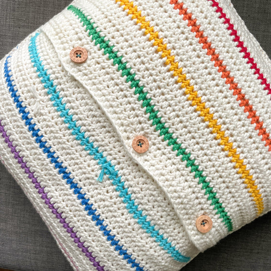 

Woven Rainbow Pillow
4