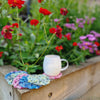 

Silk Print Bloem - Onderzetters
3