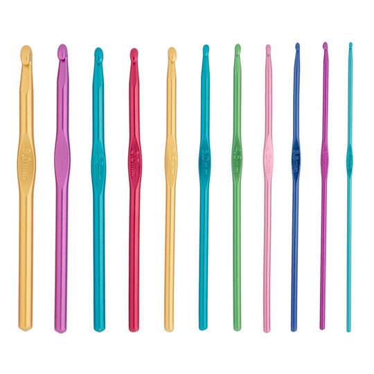 Alu Crochet Hook Set - 11 sizes - Hobbii