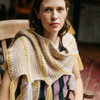 

Calendula Shawl - Wrap with Bobbles and Fringe
2