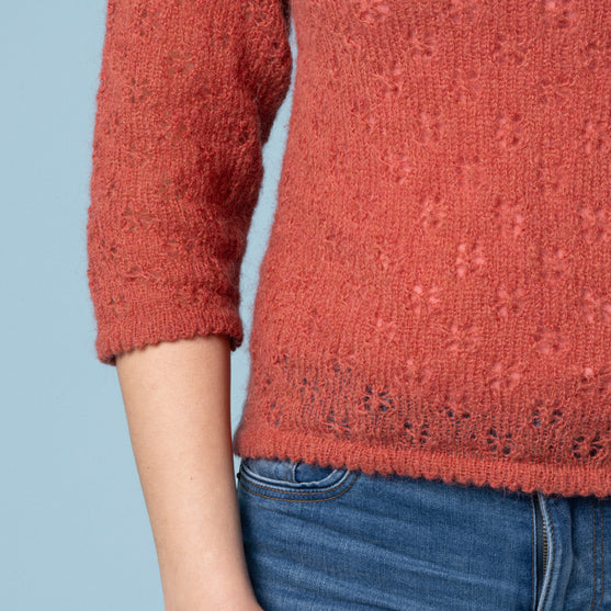 

Martha - Blouse with lace pattern
3