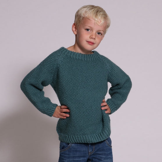 

Alex Sweater in Seed Stitch
3