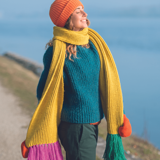 Brioche Hat and Scarf