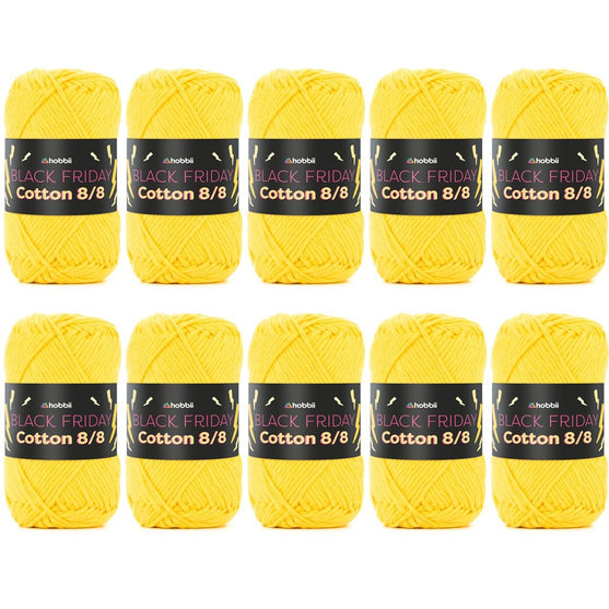 

Black Friday Cotton 8/8 Color Pack (Edition Limitée) - Hobbii
1