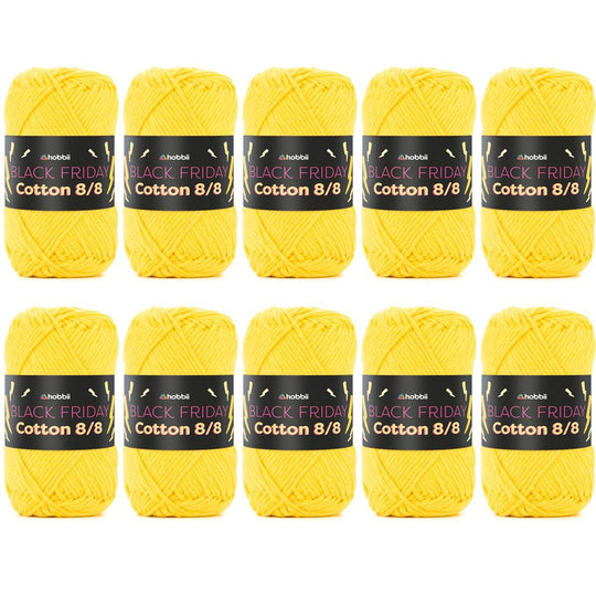 Black Friday Cotton 8/8 Color Pack (Edition Limitée) - Hobbii