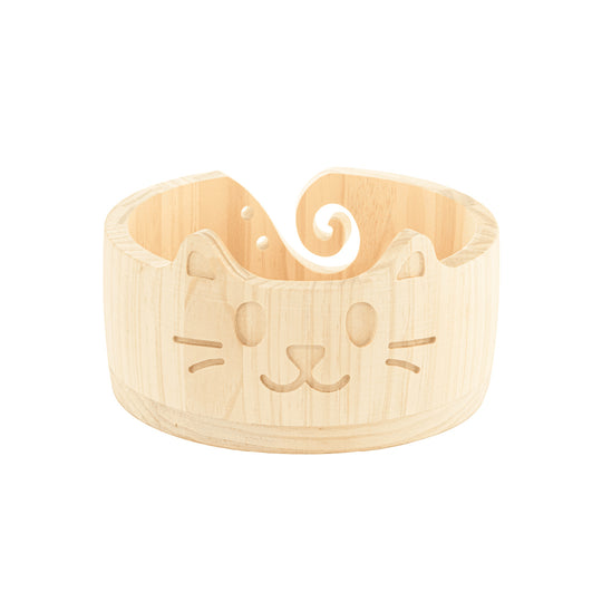 Wooden Yarn Bowl - Cat - Hobbii